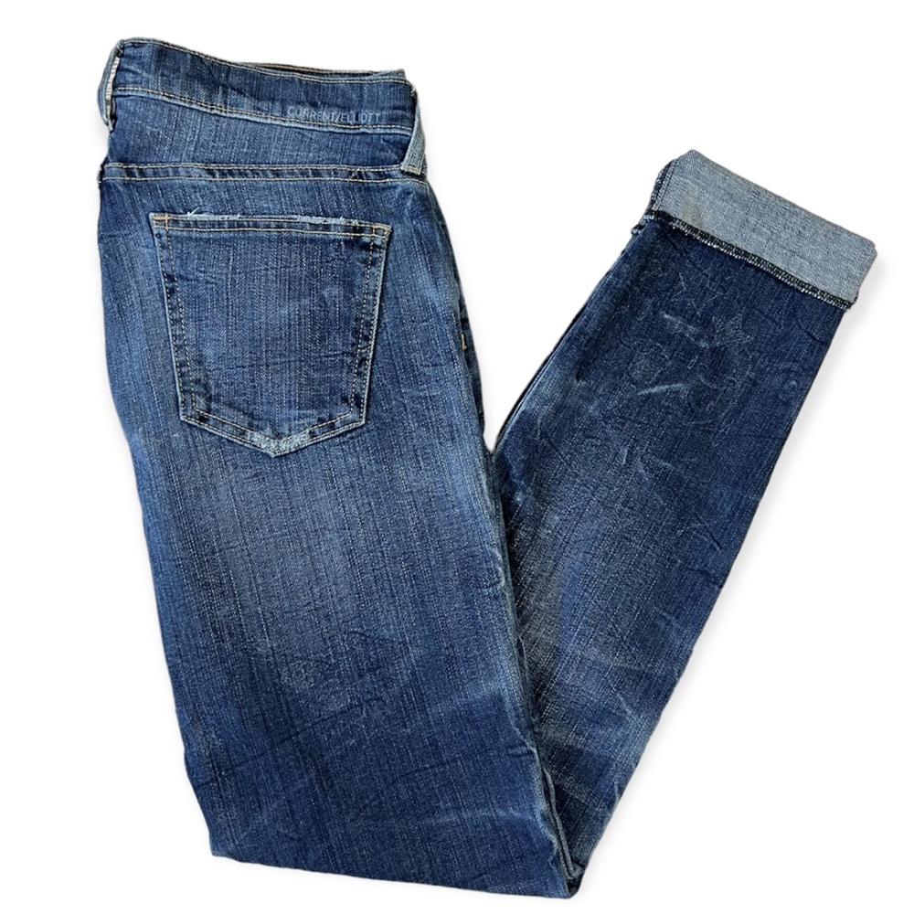 Current/Elliott The Rolled Skinny Write-On Jeans